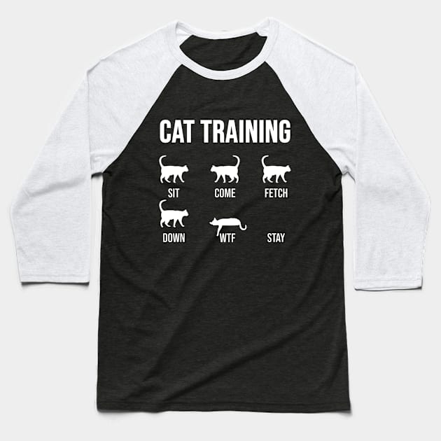 Cat Training Baseball T-Shirt by INLE Designs